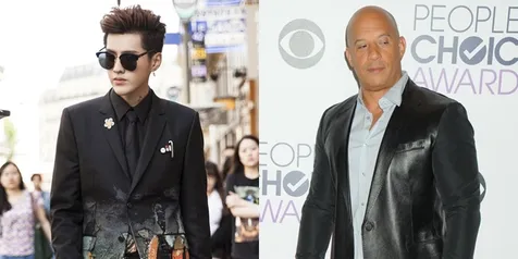 Hiasi Dunia Film Hollywood, Kris Wu Pose Garang Bareng Vin Diesel