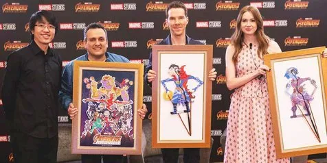Is Yuniarto, Komikus Indonesia Beri Hadiah Wayang Avengers Pada Cast 'INFINITY WAR'