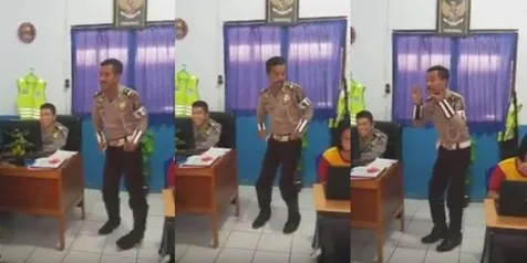 Joget Cantik Lagu 'Sambalado', Polisi Ini Bikin Netizens Ngakak