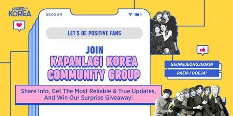 Let's Be Positive Fans! Yuk Join Kapanlagi Korea Community Grup