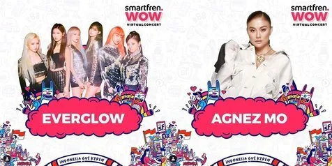 Live dari 3 Negara, EVERGLOW Hingga Agnez Mo Siap Tampil Spesial di Smartfren WOW Virtual Concert