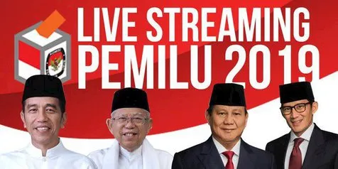 Live Streaming Quick Count Pilpres 2019 di Kapanlagi.com