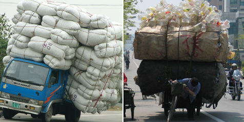 Mengerikan Kendaraan Kendaraan Ini Bawa Beban Over Limit 