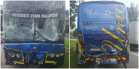 Ngeri! Bus Berpenumpang Atlet SEA Games Tergencet & Sebabkan Pemain Terluka