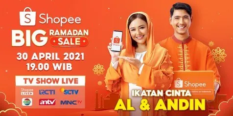 Siap-Siap! Al & Andin Bakal Kasih Kejutan Spesial di Shopee Big Ramadan TV Show
