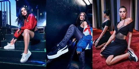 Stylish Abis, Intip OOTD Dua Lipa Bareng Sepatu PUMA Favoritnya