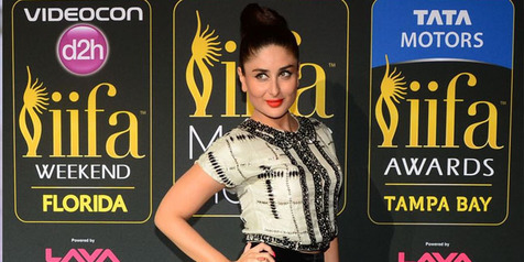 Tampil Dengan Rambut  Acak  Acakan  Kareena Tetap Cantik 