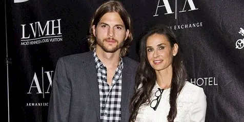 Tanpa Mila Kunis, Ashton Kutcher Ketemu Demi Moore di Acara Ini