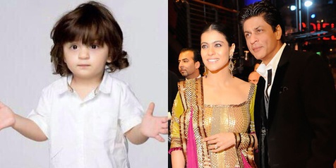 Unyu! SRK dan Kajol Kompak Bilang Kalau AbRam Khan Itu 