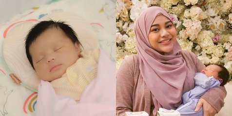 More Than A Week Old, Baby Ameena's Portrait Of Aurel Hermansyah And ...