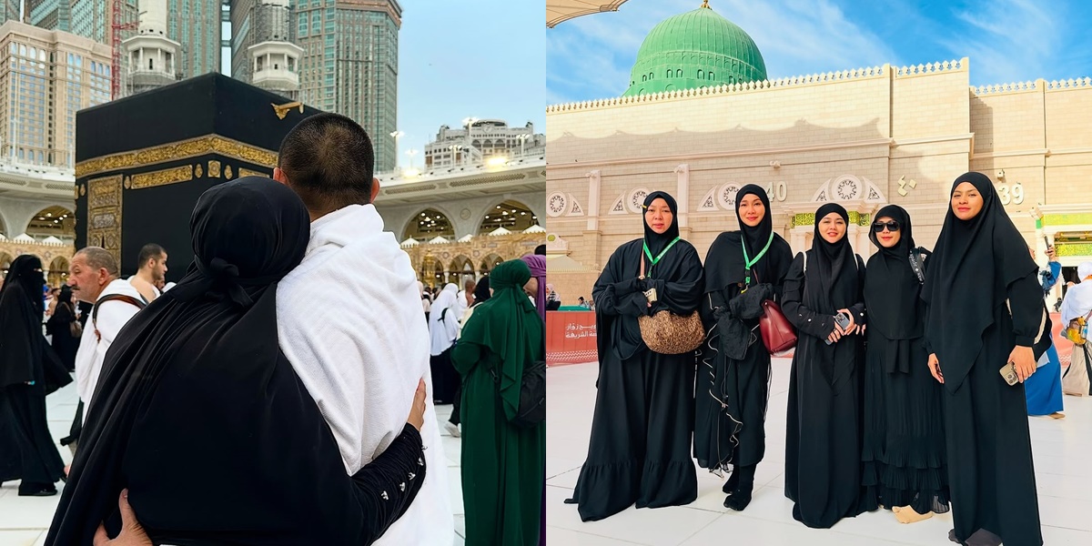 5 Portraits of Jenita Janet's Umrah, Mentioning Surrounded by Good People Amidst the Beauty of the Holy Land