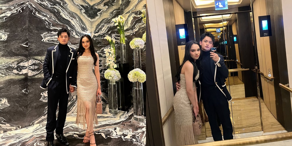 5 Portraits of Lyodra and Randy Martin Appearing in Harmony with Luxurious Outfits and a Matching Look