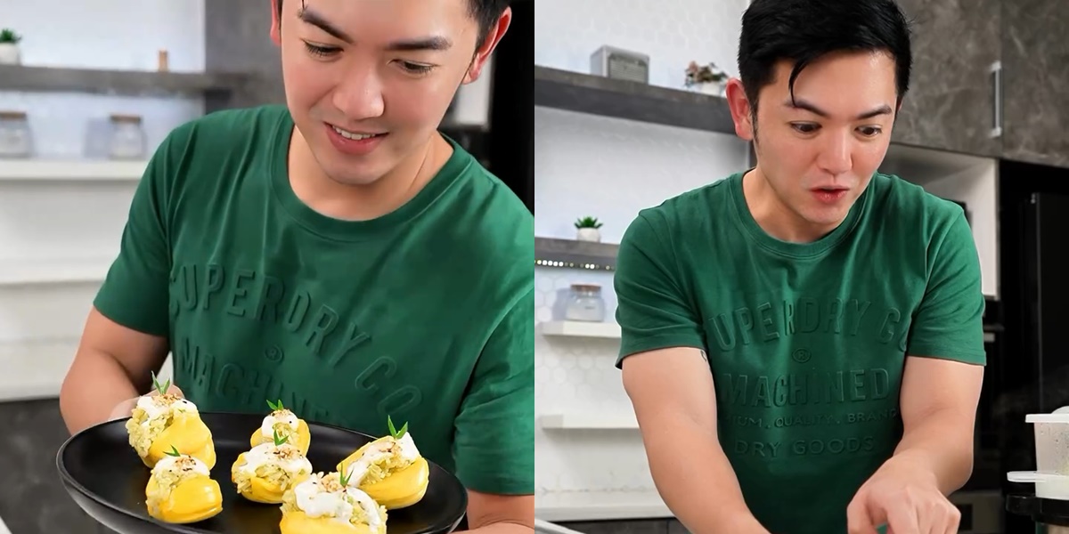 5 Photos of Nicky Tirta Making Jackfruit Sticky Rice, A Dish for Breaking the Fast