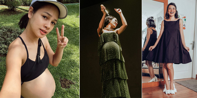 6 Photos of Andien and Her Growing Baby Bump, Still Beautiful in Her Second Pregnancy