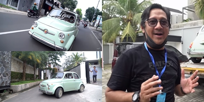 6 Portraits of Andre Taulany's New Car, Classic Green Color with a Convertible Roof