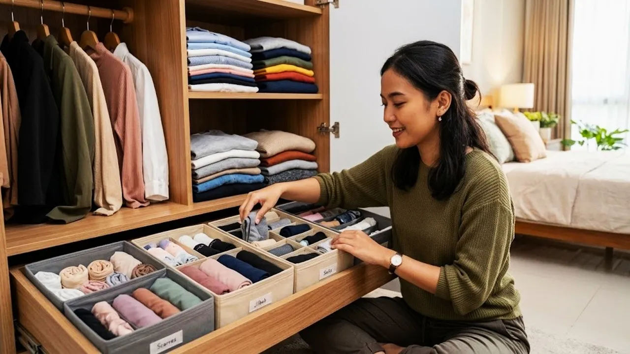 7 Ways to Organize Clothes in the Closet to Save Space and Make Them Easy to Find, Not Easily Messy