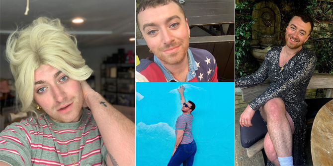 7 Sam Smith Photos that are Getting Cuter & More Feminine, Wearing Blonde Wig to Sequin Dress