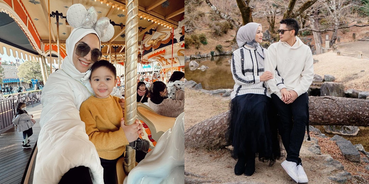 7 Styles of Citra Kirana's Vacation in Japan, Showing Harmony with Rezky Aditya