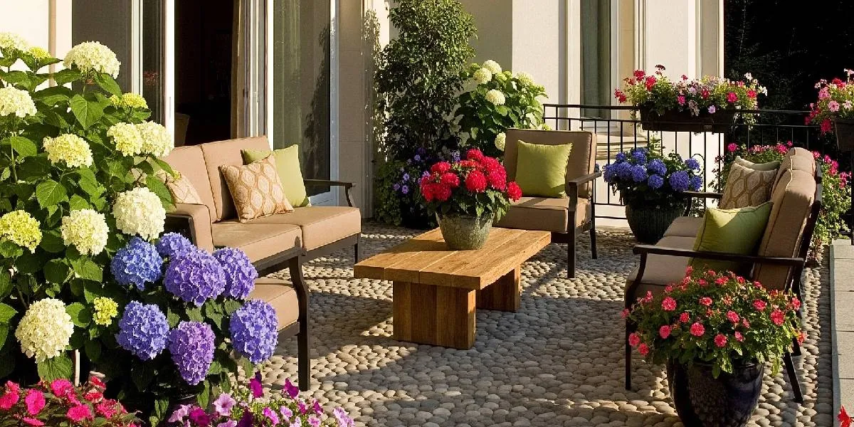 7 Simple Porch Ideas with Ornamental Flowers and Natural Stones for a More Charming Look