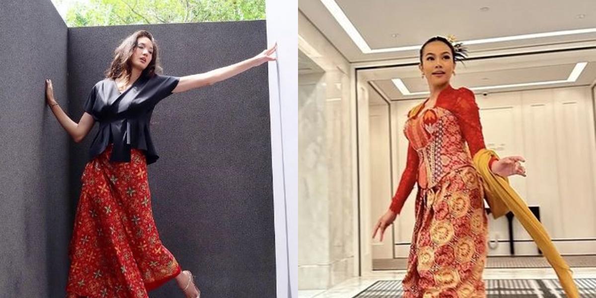 7 Inspirations for Combination Batik Clothes for Wedding Parties in the Style of Celebrities, from Yura Yunita to Nadine Chandrawinata