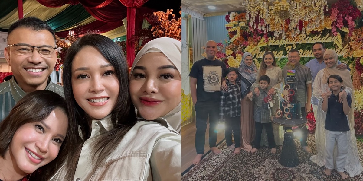 Mulan Jameela and Maia Estianty's Moment at Anang Hermansyah's Birthday, Acting Indifferent