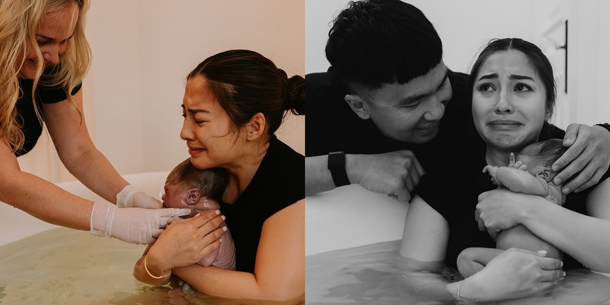 7 Moments of Nikita Willy Giving Birth to Her Second Child with the Water Birth Method