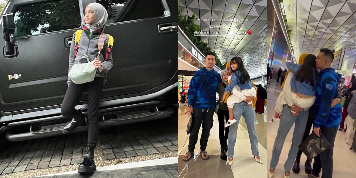 7 Photos of Aleena, Olla Ramlan's Daughter, on Vacation in Japan Without Her Mother, Accompanied to the Airport by the Complete Family