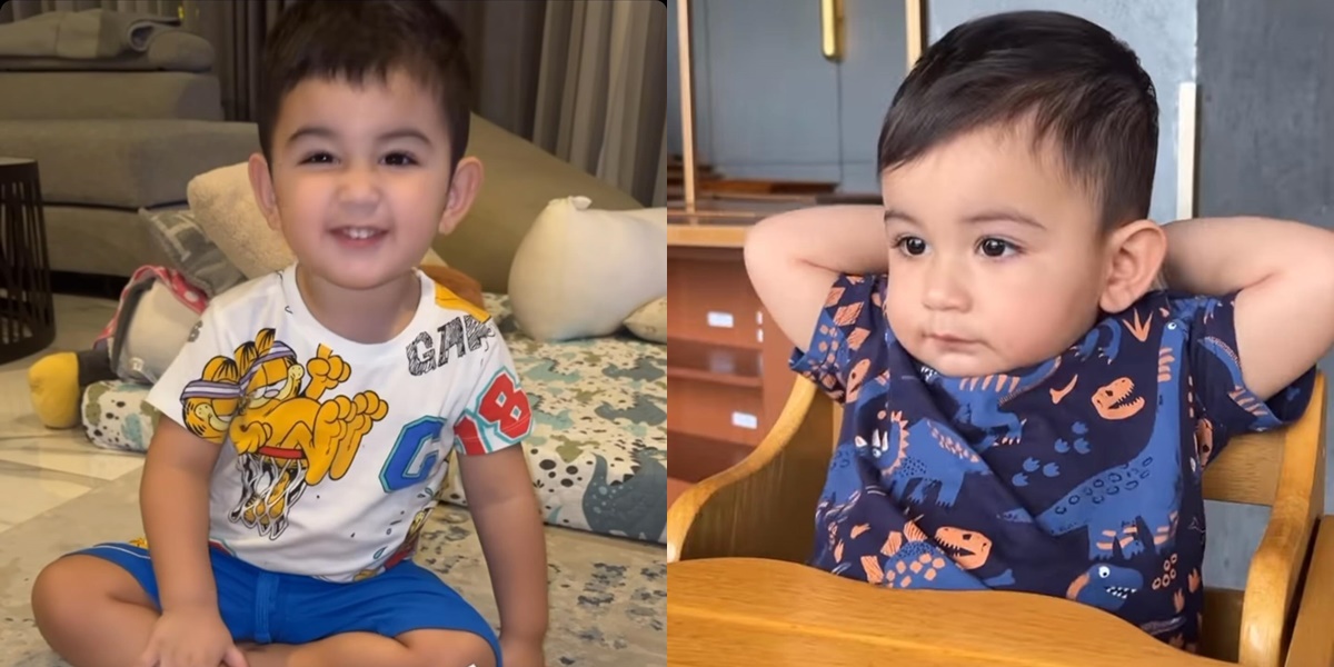 7 Portraits of Faisal Haris and Jennifer Dunn's Handsome Children, Their Cute Behavior is Adorable