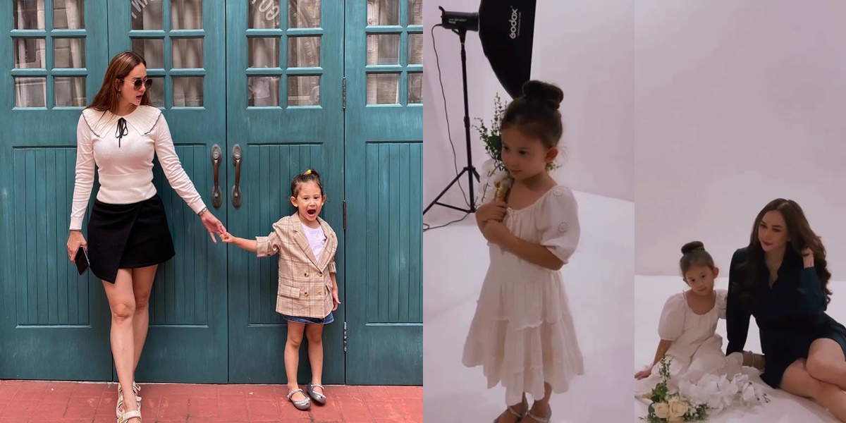 7 Portraits of Arabella, Aura Kasih's Child, Who's Getting Bigger, More Beautiful - Stealing Attention When Photoshooting Together