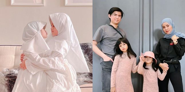 7 Beautiful Portraits of Olla Ramlan's 2 Daughters Who are Good at Posing, Have Sweet Faces and are Equally Stylish with Their Mother