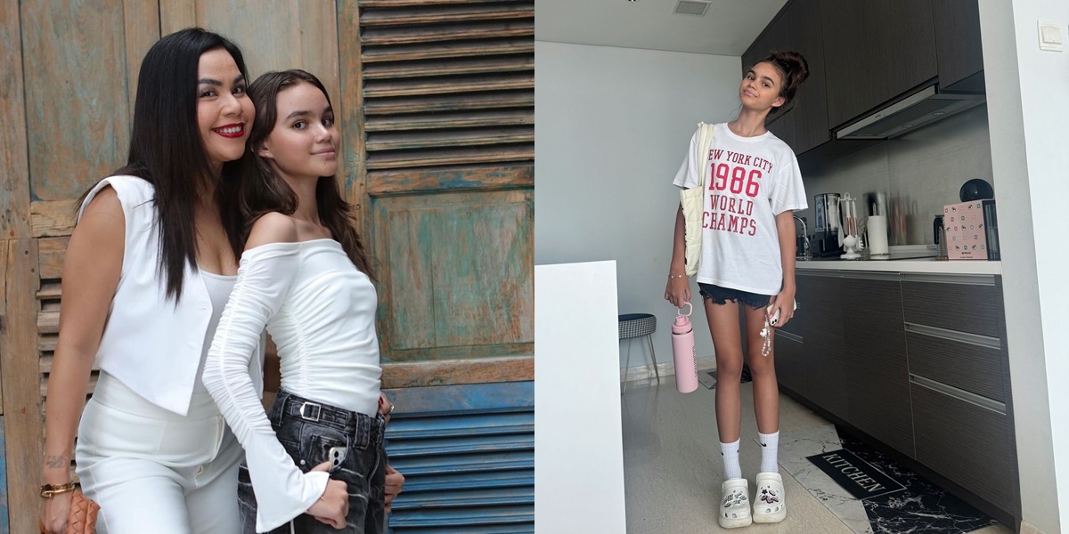 7 Potret Chloe Valentine, Melaney Ricardo's Daughter, Now Growing Up and Captivating Attention