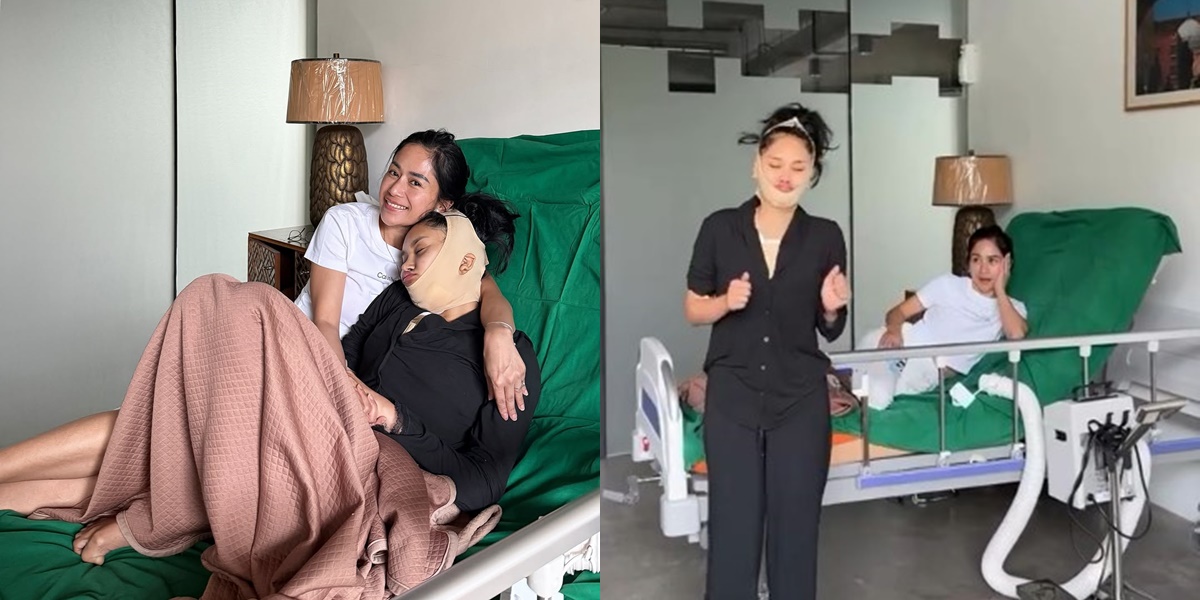 7 Portraits of Permesta Dhyaz, Farida Nurhan's Child, Undergoes Plastic Surgery Again, with Her Loyal Mother by Her Side