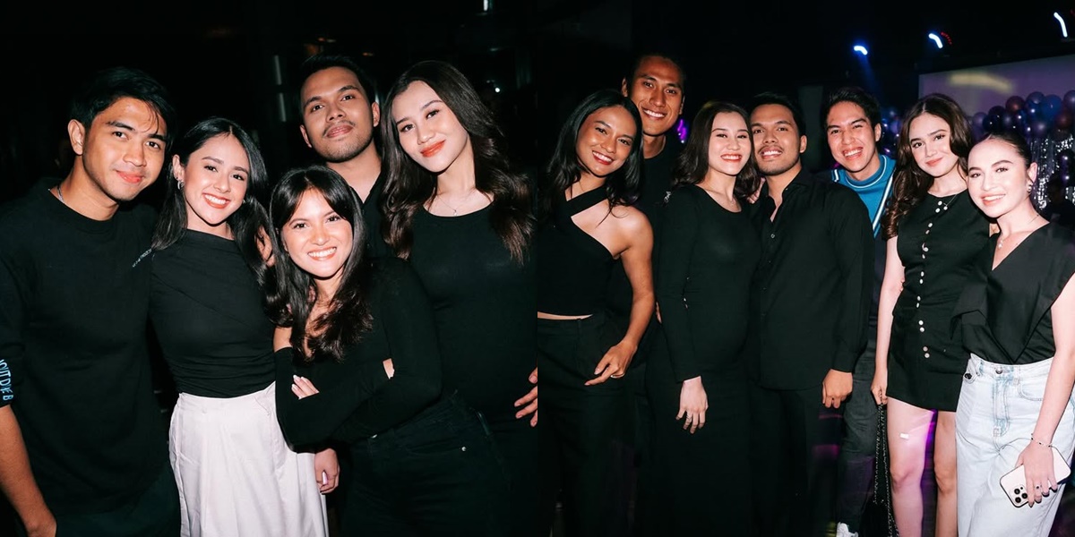 7 Portraits of El Rumi, Syifa Hadju, and Marsha Aruan at Thariq Halilintar's Birthday Celebration, All Dressed in Black