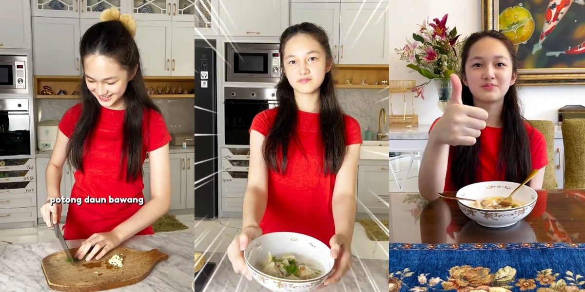 7 Portraits of Elea, Ussy Sulistyawati's Daughter, While Cooking, Netizens Are Distracted by Her Beauty