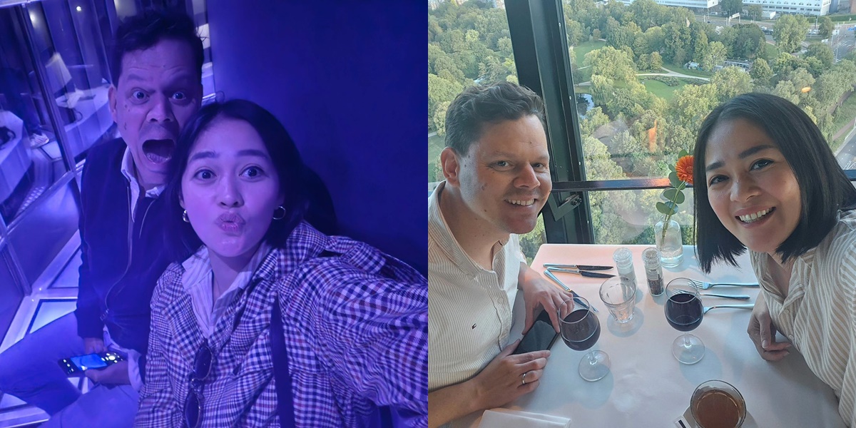 7 Photos of Gracia Indri Celebrating Her Husband's Birthday in the Netherlands, Romantic Enjoyment of Beautiful Views from the Tower - Showing Off a New Hairstyle