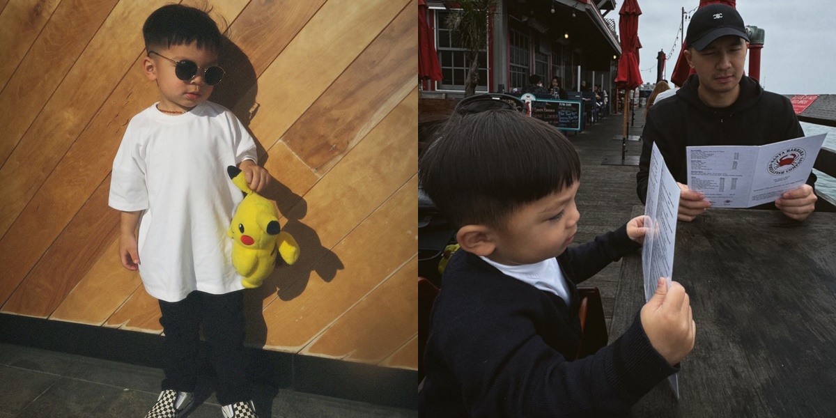 7 Photos of Issa, Nikita Willy's Child, on a Trip in America, Adorably Asking to Be Photographed with His Father