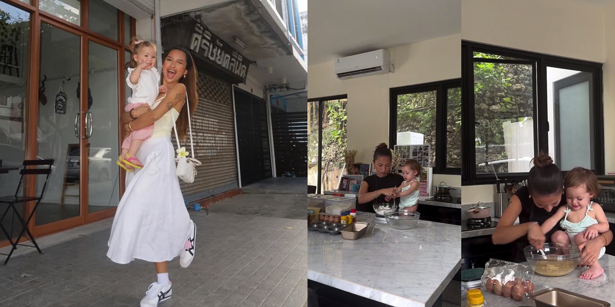 7 Photos of Kamari Accompanying Jennifer Coppen Making Cakes, Already Recovered from Illness and Back to Cheerful