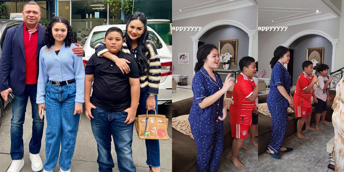 7 Portraits of Kellen and Amora Lemos, Krisdayanti's Children, Rarely Highlighted, Karaoke at Home