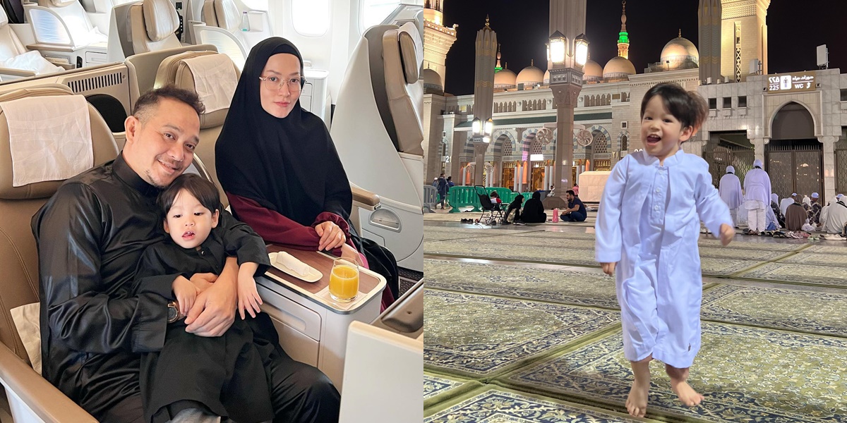 7 Portraits of Khaleed, the Youngest Child of Lyra Virna and Fadlan Muhammad, Joining Umrah