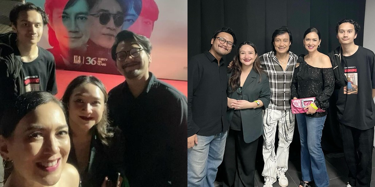 7 Complete Photos of Ira Wibowo with Her Stepchildren and Biological Children at Katon Bagaskara's Concert