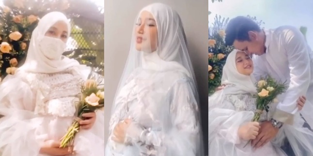 7 Portraits of Maternity Shoot Chacha Frederica During PSBB, Beautiful in a White Dress
