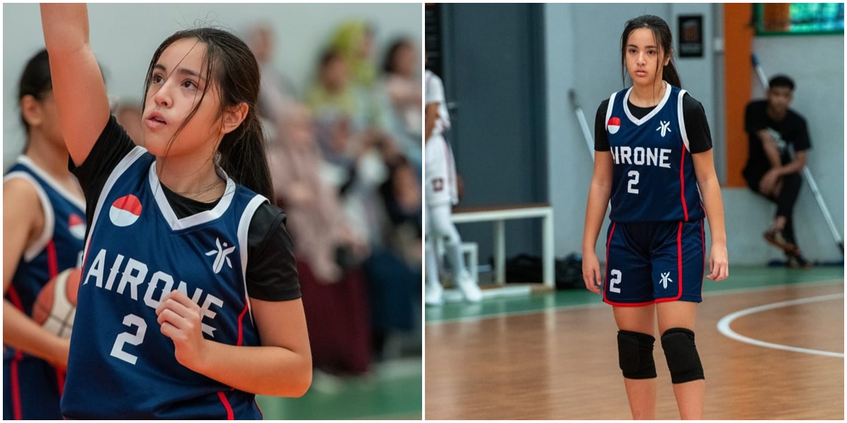 7 Portraits of Mikhayla Bakrie Playing Basketball, Her Beauty is Called a Duplicate of Nia Ramadhani