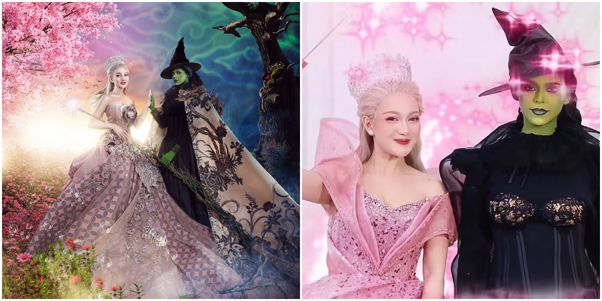 7 Portraits of Nanda Arsyinta and Jharna Bhagwani Bringing Glinda and Elphaba to Life with a Touch of Nusantara