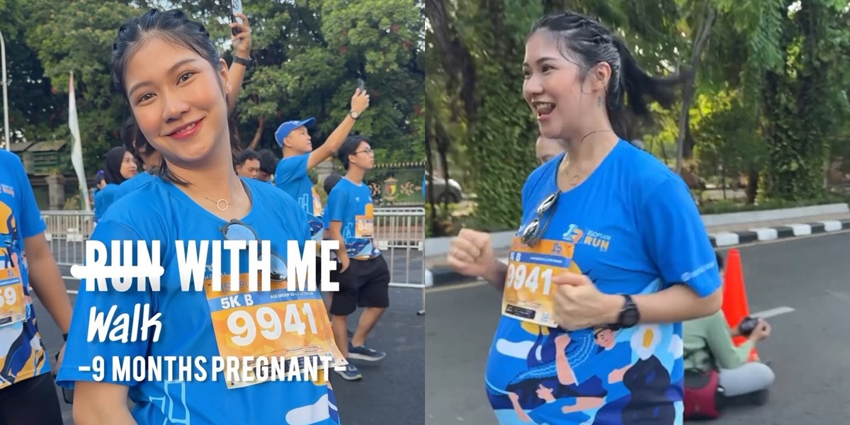 Stay Agile, 7 Photos of Olivia MasterChef Running a Marathon at 9 Months Pregnant