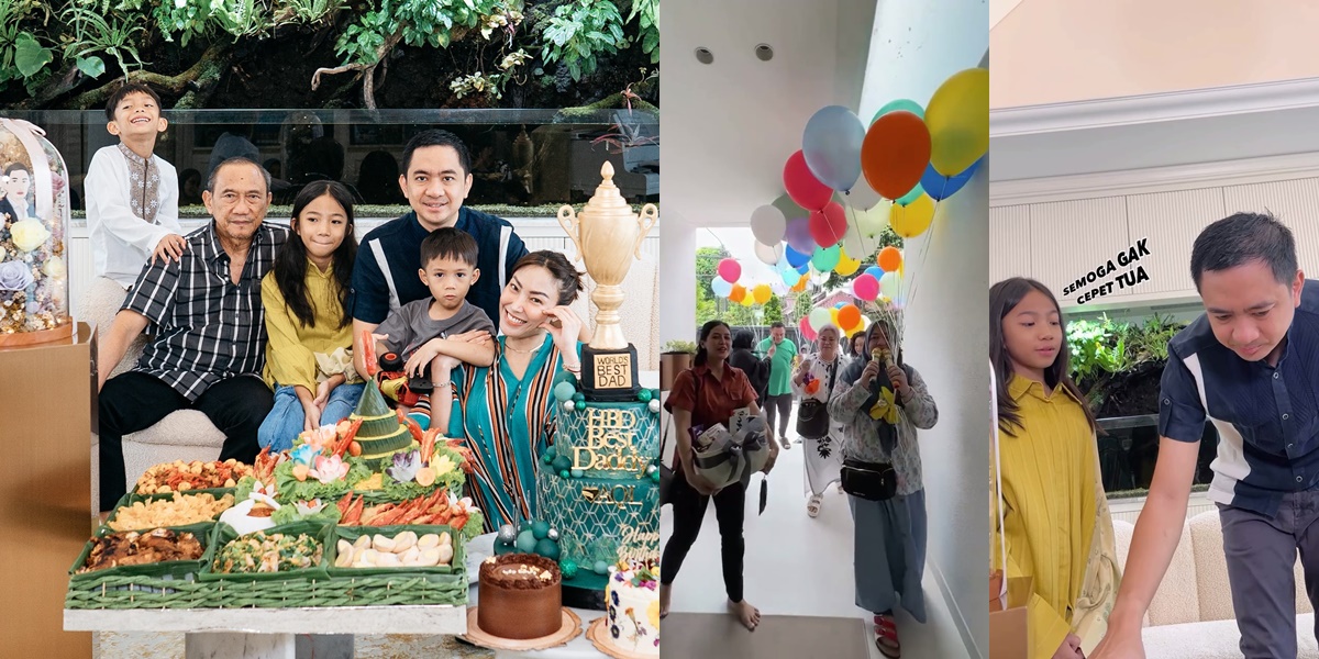 7 Portraits of Regi Datau's Birthday Celebration, Ayu Dewi's Husband, with a Surprise from Their Child: Don't Go Bankrupt