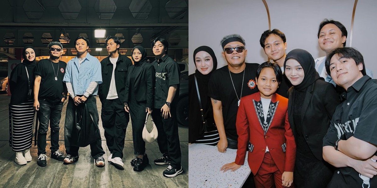 7 Portraits of Rizky Febian and Family Coming to the Premiere of Ferdy's First Film, Mahalini Absent