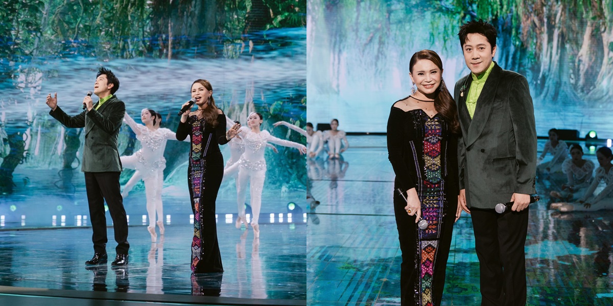7 Portraits of Rossa Performing on Chinese TV Station, Singing in Mandarin - Duet with Local Musicians