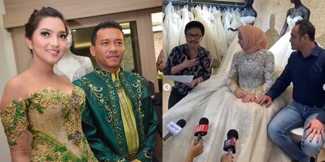 Luxurious! This is the Portrait of Celebrities During Wedding Dress Fittings, Venna Melinda and Ferry Irawan Become the Spotlight