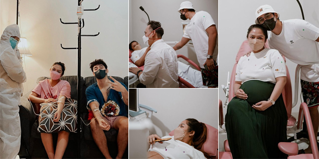 7 Portraits of Siti Badriah Checking Her Pregnancy Accompanied by Her Husband, Worried Because of Omicron Positive