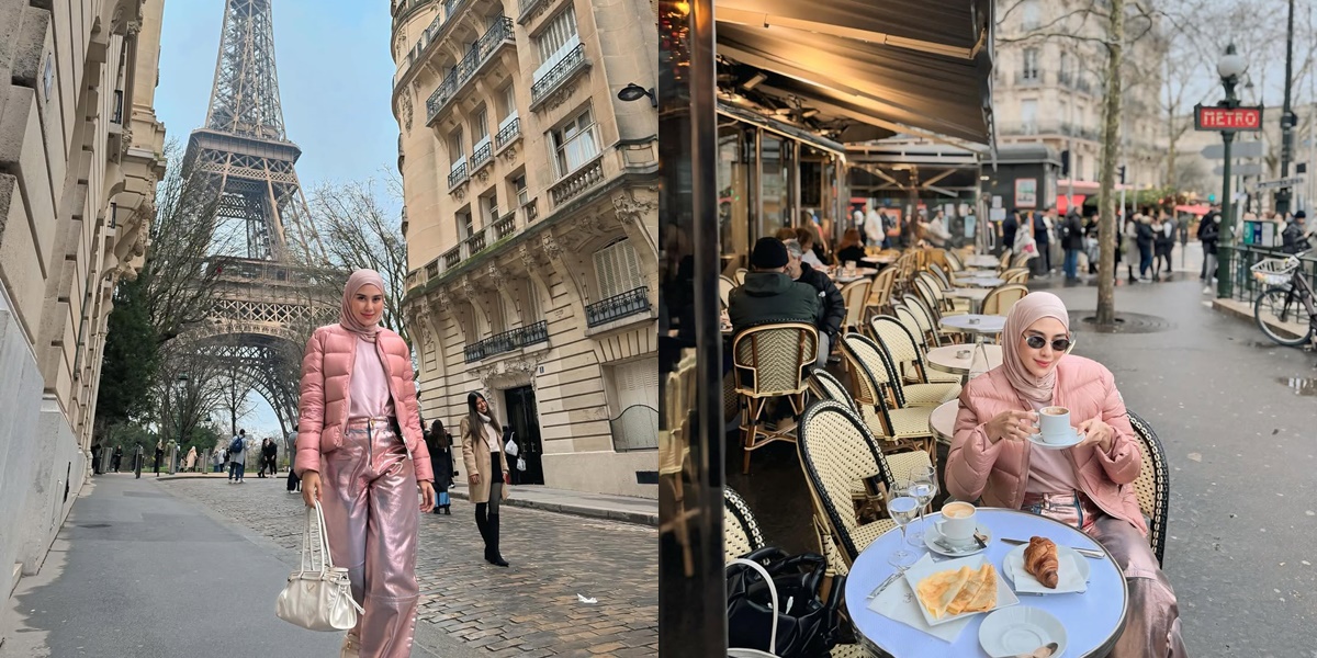 7 Photos of Syahnaz Sadiqah's Vacation in Paris, Elegant Style - Amy Qanita Wears a Fur Jacket